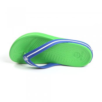Фото 3 Шлепанцы Crocband Flipswitch (зеленый с синим) 10038 Crocs 11138-367
